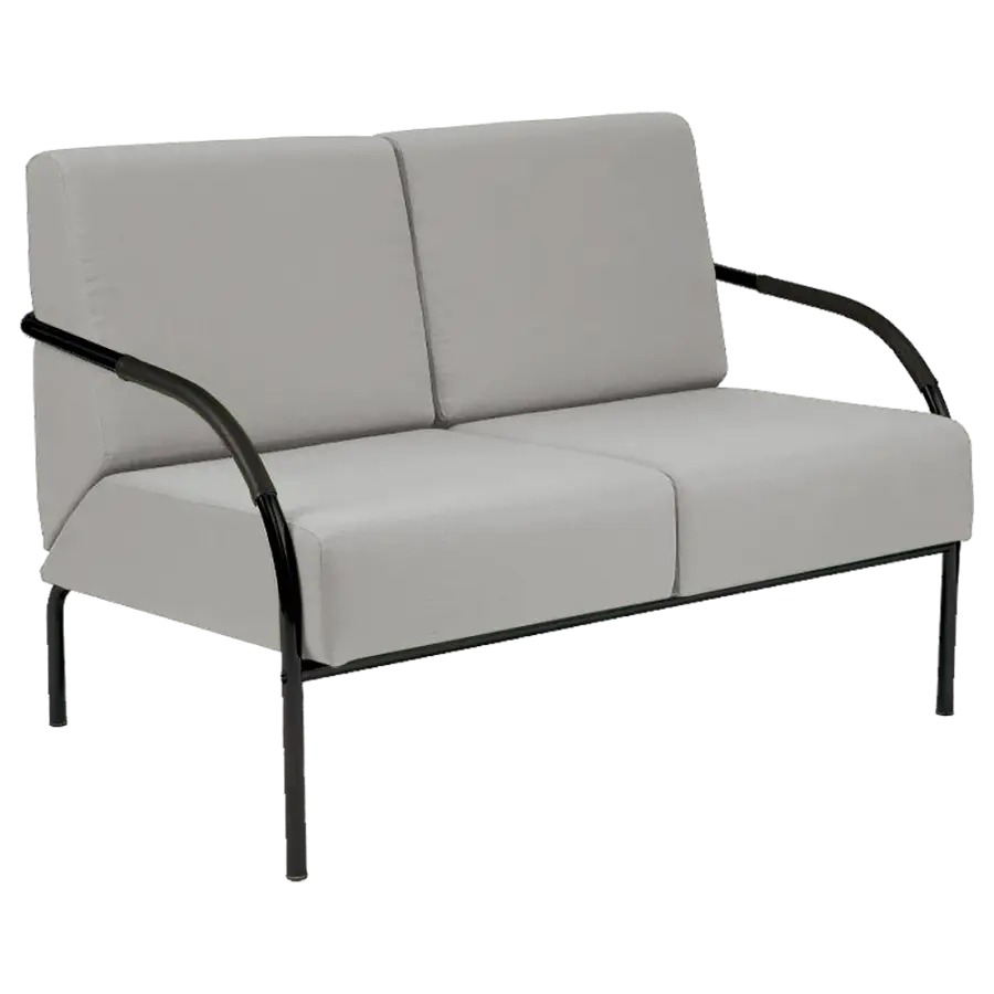 SPA 2 černý lak, koženka AN 052 - koženka šedá